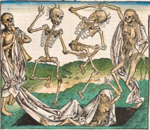Wolgemut   1493   tanz der gerippe coloriert